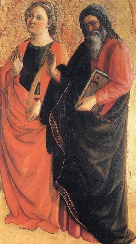 Fra Filippo Lippi St.Catherine of Alexandria and an Evangelist